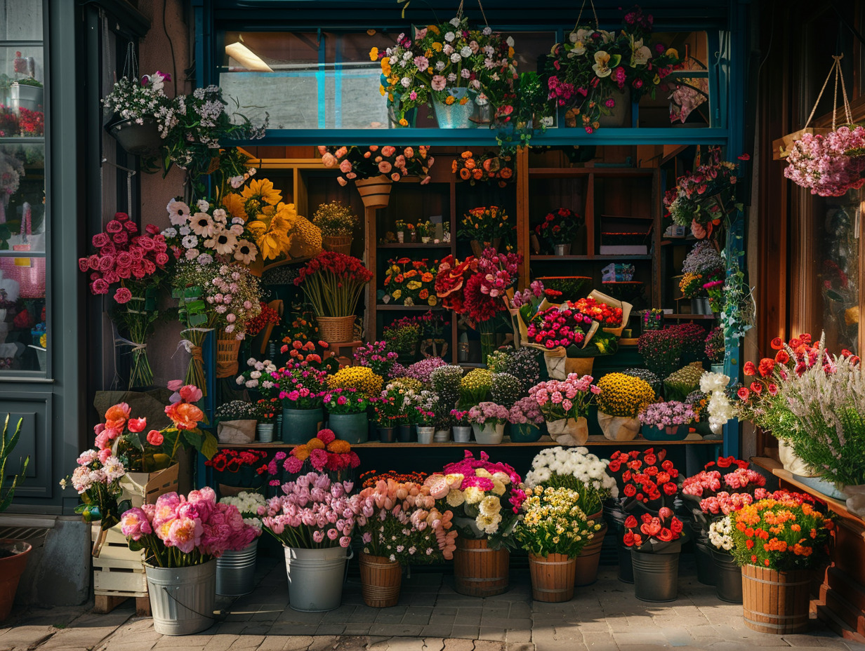 marché fleurs